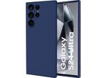 Custodia Per Samsung Galaxy S24 Ultra Soft Liquid Silicone, Custodia In Gomma Antiurto Blu