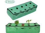 2 Pezzi Vaso In Tessuto 20 Galloni, Sacchetto Di Piantagione Vaso 95X37.5X22Cm, Set Di Coltivazione Sacchetto Di Piantagione Con Chiusura Lampo Giardino Balcone Verdure Pomodori Fragola