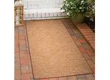 Tappeto Per Interni Ed Esterni Screziato In Aspetto Sisal Utilizzabile Su Entrambi I Lati In Formato Terra - 60 X 100 Cm