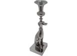 Casa Padrino Candeliere Barocco Cane 15 X 15 X H. 50 Cm - Candeliere Decorativo In Metallo In Stile Barocco - Accessori Per La Decorazione Barocca - Nobile E Magnifico