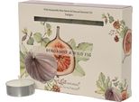 Candele Profumate Tea Light Cera 38Mm Fico Bergamotto 12 Pezzi