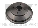 2X Tamburo Freno Posteriore 255217