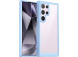 Custodia Per Samsung Galaxy S24 Custodia Protettiva In Silicone Tpu Ultra Trasparente E Antiurto Blu