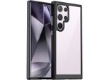 Custodia Per Samsung Galaxy S25 Ultra Trasparente, Custodia Protettiva In Silicone Tpu Antiurto Nero