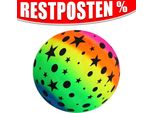 Palla Arcobaleno In Gomma Elastica - Circa 22 Cm
