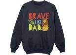 Disney - Felpa Per Bambini "Il Re Leone Coraggioso Come Papà"" BI21727 (104) (Marineblau)"