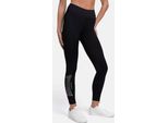 Leggings Donna Coalmoor Nero/Rainbow S Lonsdale