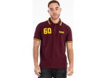 Polo Uomo Regular Fit Hellister Oxblood/Yellow Xl Lonsdale