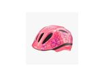 Casco Per Bambini Ked Meggy Ii Trend, Rosa Tenue Con Fiori Lucidi