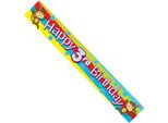 Scimmia - Bandiera, 3 Compleanni SG28295 (Taglia Unica) (Colorato)