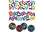Amscan - Numero - Coriandoli, 60° Compleanno Confezione Da 3 - Carta, Cartone SG29732 (Taglia Unica) (Colorato)