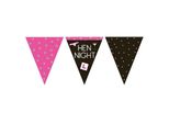 Creative Party - Bandiere A Triangolo, Carta, Addio Al Nubilato SG30206 (Taglia Unica) (Rosa/Nero)