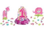 Amscan - Set Di Decorazioni "One Wild"", 1° Compleanno - Carta, Foil SG31566 (Taglia Unica) (Rosa)"