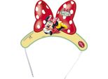 Disney - Tiara "Minnie's Cafe"" Confezione Da 6 Pezzi SG32082 (Taglia Unica) (Colore Rosso/Crema)"
