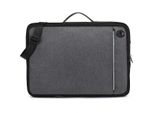Borsa Per Laptop Da 15,6 Pollici - Borsa Per Laptop A Tracolla - Idrorepellente - Nero/Grigio