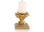 Casa Padrino Candeliere Barocco In Oro Antico 9 X 9 X H. 9 Cm - Piccolo Candeliere Barocco Intagliato A Mano - Accessori Per La Decorazione In Stile Barocco - - Italy