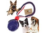 Giocattolo Per Cani Powerful Palla Su Una Corda Con Tiro Alla Fune Amortizer Obi
