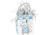 Unique Party - Peso Per Palloncini, Borsa Regalo, Baby Shower SG28465 (Taglia Unica) (Blu/Bianco/Grigio)