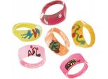 Unique Party - Anello Di Plastica Da 6 Pezzi SG31254 (Taglia Unica) (Colorato)