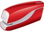 Leitz 5566-10-26 5566 Cucitrice Elettrica Wow - 10 Fogli, Rosso Metallizzato