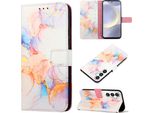 Custodia Per Samsung Galaxy S25 Fe, Custodia In Finto Cuoio Con Motivo A Marmi, Tasche Per Carte, Custodia Stand Colorata