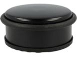 Alba Doorstop Bk Fermaporta Alba, Superficie In Acciaio Inox, Nero