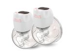 Vulpes Goods Tiralatte Doppio, Tiralatte Elettrico Portatile Con 3 Modalità E 27 Potenze, Flangia 19Mm/21Mm/24Mm/26Mm, Tiralatte, Tiralatte Ricaricabile, Inclusi 60 Sacchetti Per La Conservazione Del Latte Materno, 2 Pezzi