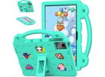 Custodia Protettiva Per Lenovo Tab M11 2023 Tb-330Fu/Xiaoxin Pad 2024 11" TB-331FC, Custodia Per Bambini, Antiurto Con Maniglia E Supporto Verde"