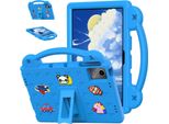 Custodia Protettiva Per Lenovo Tab M11 2023 Tb-330Fu/Xiaoxin Pad 2024 11" TB-331FC, Custodia Per Bambini, Antiurto Con Maniglia E Supporto Blu"