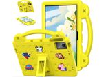 Custodia Protettiva Per Lenovo Tab M11 2023 Tb-330Fu/Xiaoxin Pad 2024 11" TB-331FC, Custodia Per Bambini, Antiurto Con Maniglia E Supporto Giallo"