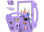 Custodia Protettiva Per Oscal Pad 15/Blackview Tab 11 Wifi/Tab 11/11 Se 10.36", Simpatica Custodia Per Bambini, Antiurto Con Maniglia E Supporto Viola"