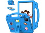 Custodia Protettiva Per Oscal Pad 15/Blackview Tab 11 Wifi/Tab 11/11 Se 10.36", Simpatica Custodia Per Bambini, Antiurto Con Maniglia E Supporto Blu"