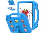 Custodia Protettiva Per Fire Hd 10 / Hd 10 Plus 2021 10.1", Simpatica Custodia Per Bambini, Antiurto Con Maniglia E Supporto Blu"