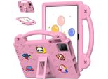 Custodia Protettiva Per Oscal Pad 15/Blackview Tab 11 Wifi/Tab 11/11 Se 10.36", Custodia Per Bambini, Antiurto Con Maniglia E Supporto Rosa"