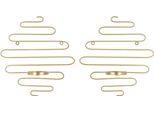 Mauro Ferretti Candeliere Da Parete Alid Set Di 2 33X10X34 Cm Oro