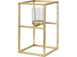 Mauro Ferretti Portacandele Elegant Oro 15X15X25 Cm