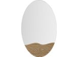 Mauro Ferretti Specchio Da Parete Linee 50X1,5X80 Cm Naturale