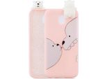 Per Redmi 8A 3D Cartoon Pittura Posteriore Copertura Morbida Tpu Telefono Caso Shell Grande Orso Bianco