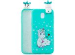 Per Redmi 8A 3D Cartoon Pittura Posteriore Copertura Morbida Tpu Telefono Caso Shell Amore Unicorn