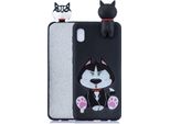 Per Samsung A01 Soft Tpu Case Back Cover 3D Cartoon Painting Mobile Phone Shell Cute Husky