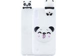 Per Samsung A01 Soft Tpu Case Back Cover 3D Cartoon Painting Mobile Phone Shell Smiley Panda