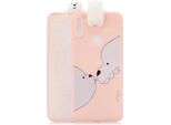 Per Samsung A11 Tpu Back Cover 3D Cartoon Painting Soft Mobile Phone Case Shell Big White Bear