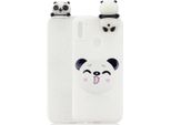 Per Samsung A11 Tpu Back Cover 3D Cartoon Painting Soft Mobile Phone Case Shell Smiley Panda
