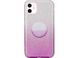 Per Iphone X/Xs/Xr/Xs MAX/11/11 Pro Max Custodia Del Telefono Copertura Polvere Glitterata Colore Gradiente Con Supporto Airbag Viola