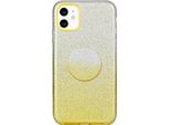 Per Iphone X/Xs/Xr/Xs MAX/11/11 Pro Max Custodia Per Telefono Copertura In Polvere Glitterata A Colori Sfumati Con Supporto Airbag Giallo