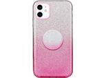Per Iphone X/Xs/Xr/Xs MAX/11/11 Pro Max Custodia Del Telefono Colore Gradiente Glitter Powder Cover Con Supporto Airbag Rosa