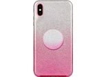 Per Iphone X/Xs/Xr/Xs MAX/11/11 Pro Max Custodia Del Telefono Colore Gradiente Glitter Powder Cover Con Supporto Airbag Rosa