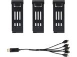 3.7V 1200Mah Lipo Batteria Con Cavo Caricabatterie Per E58 JY019 Rc Drone Pezzo Di Ricambio Batteria Di Ricambio 3 Batteria + Caricabatterie Ca