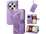 Per Xiaomi Redmi 14C Custodia A Portafoglio In Pelle Finta Custodia Per Cellulare Custodia Con Design A Farfalla Custodie Viola Chiaro
