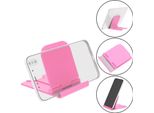 Q11 Supporto Per Auto Porta Cellulare Pieghevole Porta Tablet Rosa